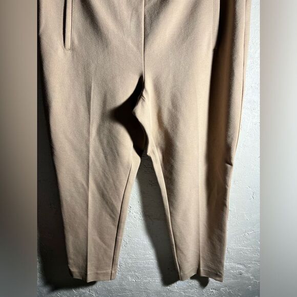 CHICO’S So Slimming Juliet jersey ankle pants khaki, w/ side vents at ankle-love - Picture 4 of 9